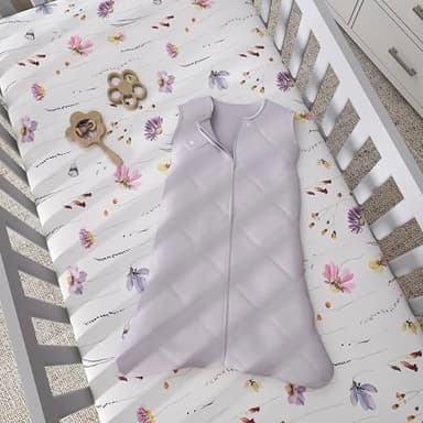 Evolur Be Wild 3 Piece Crib Bedding Set, Machine Washable, Soft and Breathable Toddler Bedding Set, Includes Fitted Sheet, Wearable Blanket and Crib Skirt - Image 7