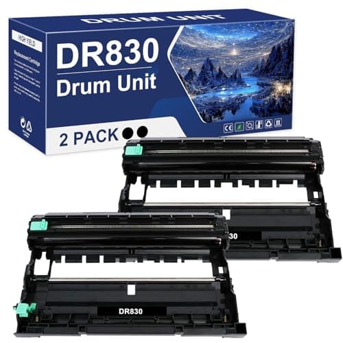 DR830 DR-830 Drum Unit Black 2-Pack Replacement for Brother DR830 DR 830 DR-830 HL-L2400D L2405W L2460DW L2460DWXL L2865DW L2480DW DCP-L2640DW MFC-L2807DW L2820DW L2820DWXL Printer (Not Toner) - Image 1