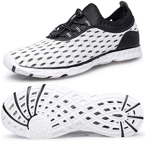 DOUSSPRT Women's Water Shoes Quick Drying Sports Aqua Shoes White Size 5.5 - Image 1