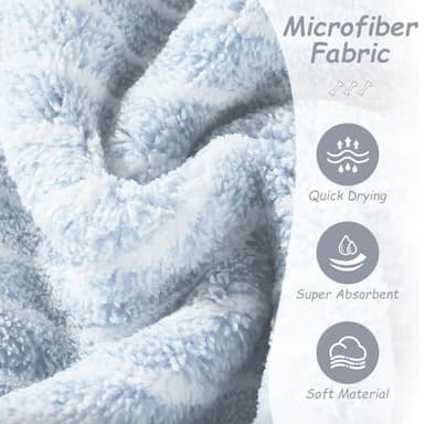 VTOPVMAX Dog Robes for After Bath, Dog Bathrobe Towel, Fast Drying Super Absorbent Pet Dog Cat Bath Robe (Blue XXXL) - Image 3