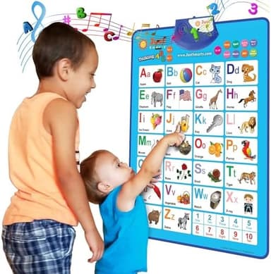 Just Smarty Alphabet Wall Chart for Toddlers 1-3 | ABCs & 123s Kids Learning Toy | Educational Gift for Infant Ages 1 2 3 4 5 | Speech Therapy for Kids 1-3 | Autism Toys for Toddlers 3-4 - Image 3