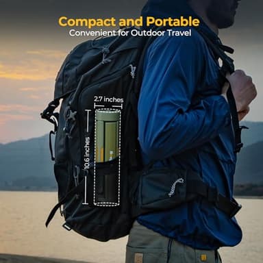 BougeRV Telescopic Camping Light, 15600mAh Collapsible Outdoor Light, Rotatable Electric Lantern, IP54 Waterproof Flashlight, Cordless Camping Tent Lamp for Emergency, Camping, Hiking, 2025 Version - Image 7