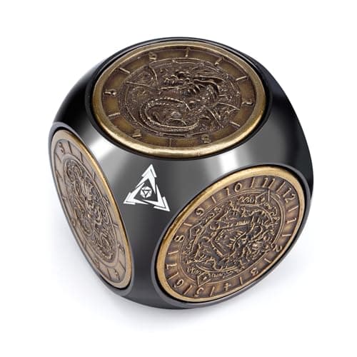 Haxtec Spinner Dice 7-in-1 Metal DND Dice Set Unique Dice Spinner Goblins Metal D&D Die for Dungeons and Dragons DND Gifts - Image 1