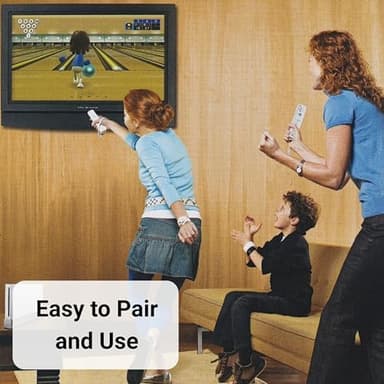 Wii Classic Remote - Wireless Bluetooth Game Controller - Official Wii and Wii U Compatible - 2 Pack (Renewed) (Pink - Image 6