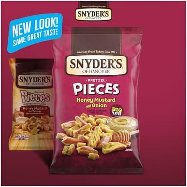 Snyder's of Hanover Pretzel Pieces, Honey Mustard and Onion, Party Size 18 Oz (Pack of 12 - Image 6