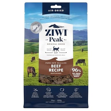 ZIWI Peak Air-Dried Cat Food – Beef - All Natural, High Protein, Grain Free, Limited Ingredient w/ Superfoods (14oz) - Image 1