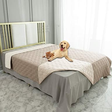 Ameritex Waterproof Dog Bed Cover Pet Blanket for Furniture Bed Couch Sofa Reversible - Image 1