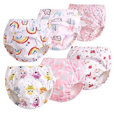 Potty Training Underwear for Girls Boys Potty Training Pants (2T,Pink) - Image 1