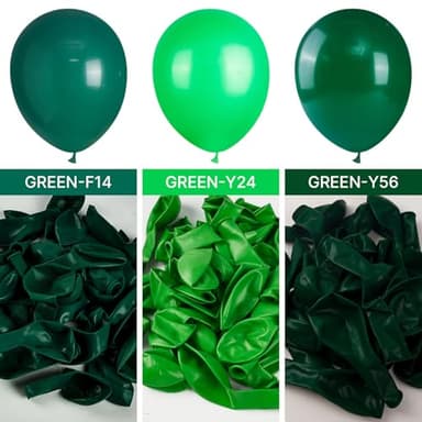 PartyWoo Dark Green Balloons 152 pcs Different Sizes of 18 12 10 5 Inch Hunter Emerald Forest Green Balloon Arch Kit Garland for Graduation Christmas Jungle Birthday Party Decorations Green-Y56 - Image 4