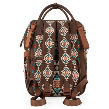 Montana West Wrangler Callie Diaper Bag Backpack with Stroller Straps Multifunction Baby Travel Bag WG2204-9110CF - Image 5