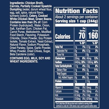 Progresso Light Canned Soup, Chicken and Dumpling Soup, 18.5 oz (Pack of 12) - Image 2