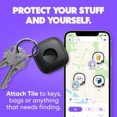 Tile by Life360 Mate - Bluetooth Tracker, Keys Finder and Item Locator for Keys, Bags and More. Phone Finder. Both iOS and Android Compatible. 1-Pack (Green Surf) - Image 2