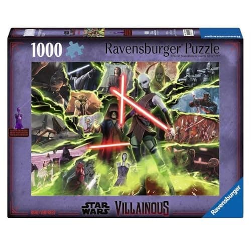 Ravensburger Star Wars Villainous: Asajj Ventress and Figurine 1000 Piece Jigsaw Puzzle for Adults - 12001122 - Handcrafted Tooling, Made in Germany, Every Piece Fits Together Perfectly - Image 1