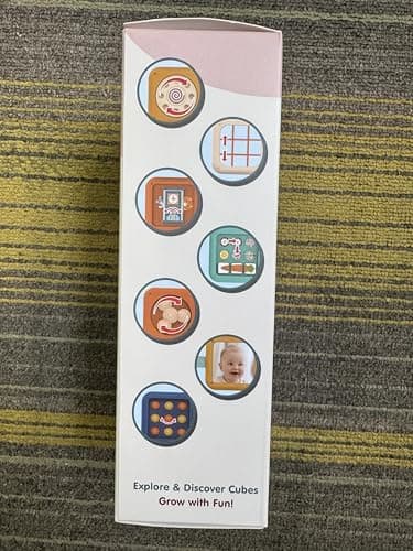 weirtoya Busy Board for 1 Year Old, Toddler Travel Toys for Toddler 1-3 Montessori Toys for 1 Year Old Travel Activities Cube Gifts for Baby Boy Girl My First Montessori Busy Board - Image 9