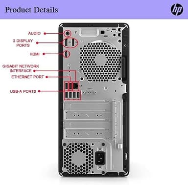 HP Elite 600 G9 Tower Desktop, Intel Core i9-12900K (16 Cores, Up to 5.2GHz), 64GB DDR5 RAM, 2TB M.2 PCIe SSD, Type-C, Wi-Fi 6, Bluetooth, RJ45, HDMI, 2 DisplayPorts, Keyboard & Mouse, Windows 11 Pro - Image 4