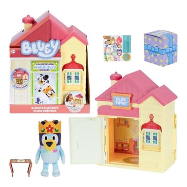 Bluey Play Date Plush Surprise, Decorate House with Stickers, Attach The Play Time Sign, Then Open The Door for a Surprise to Appear, Style May Vary - Image 8