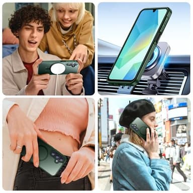 teloxy Designed for Samsung Galaxy A16 5G Case, [10 FT Military Grade Drop Protection] Heavy Duty Shockproof Phone Case for Galaxy A16, Green - Image 7
