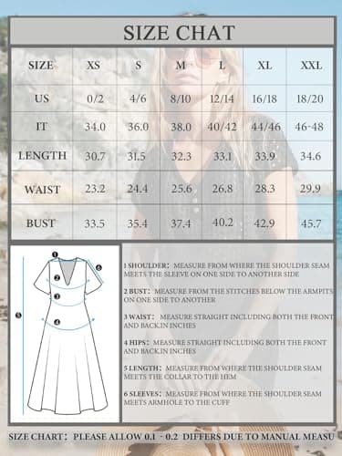 CUPSHE Women Crochet Swim Cover Up Short Sleeve V Neck Bathing Suit Beach Dress Summer Swimwear Coverups, L - Image 7