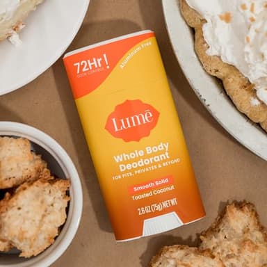 Lume Whole Body Deodorant And Soap - 2.6 Ounce Smooth Solid Stick With 72 Hour Odor Control and 5 Ounce Triple Milled Soap - Aluminum Free, Baking Soda Free and Skin Loving (Toasted Coconut) - Image 7