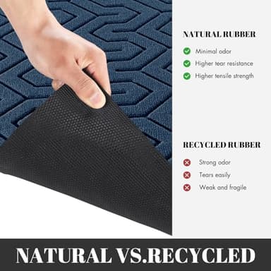 Yimobra 72x24 Indoor Outdoor Runner Rug, Heavy-Duty Waterproof Entrance Mat for High Traffic Areas, Commercial Grade Welcome Door Mat, Easy Clean, Blue - Image 6