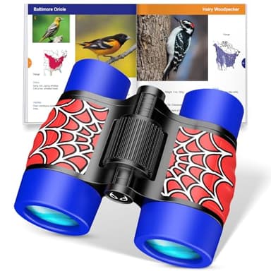 Binoculars Toys for Kids Ages 3-8: Spidolapse Outdoor Adventure Toy with Bird Watching Guide for 4 5 6 7 8 Year Old Boys Girls Birthday Gifts Toddler Travel Camping Binoculars Toy Age 4-6 - Image 1
