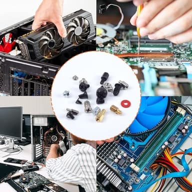 150PCS Computer PC Screws M.2 Standoff SSD Mounting Screws Kit for Motherboard, SSD, Hard Drive, PC Case, Power Supply, M.2 SSD Standoff Mounting Screws for Computer Laptop DIY & Repair - Image 5