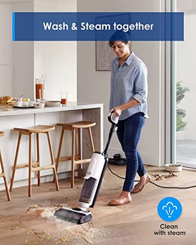 Tineco Corded Wet Dry Vacuum Steam Mop All-in-one, Hardwood Floor Cleaner Great for Sticky Messes, Floor ONE S5 Steam Smart for Hard Floors with Digital Display and Long Run Time - Image 2