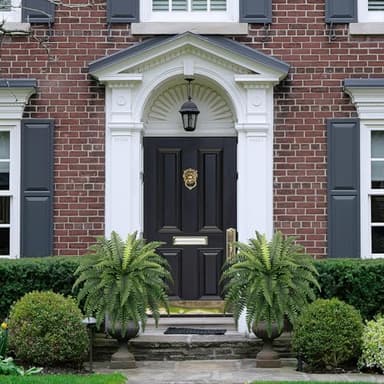 FOREST PRINCE 35" Ferns Artificial Bush Plants Large, 2 Artificial Boston Ferns with 39 Fronds for Outdoors Home Decor - Image 6