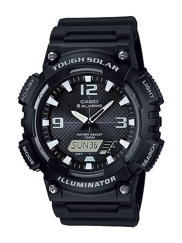 Casio AQS810W-1AVCF Men's AQ-S810W-1AV Solar Sport Combination Watch, black - Image 1