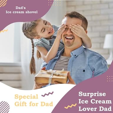 Father's Day Gifts from Daughter, Dad's Ice Cream Shovel, Stainless Steel Ice Cream Spoon Gift for Dad Birthday Gift, Christmas Thanksgiving Gifts for Dad, Stocking Stuffers for Dad - Image 4