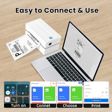 Anycash Bluetooth Thermal Label Printer, Wireless 4x6 Shipping Label Printers for Small Business, Compatible with Android&iOS and Windows, Address Label Printer for Amazon, Ebay, Shopify, Etsy, USPS - Image 6