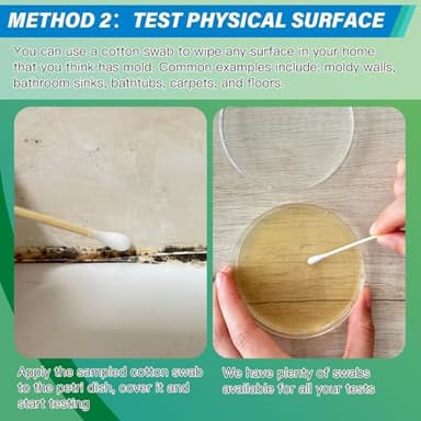 Mold Test Kit for Home - 12 Simple Detection Tests,Test HVAC System,Home Surfaces,& Indoor Air Quality Testing Kits,DIY Mold Detector at Home,Includes Detailed Mold Identification Guide,air Tester - Image 5