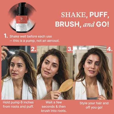 Beauty by Earth Non Aerosol Dry Shampoo Powder - Volumizing Non Toxic with Biotion, Oil-Absorbing Natural Ingredients, Made in USA - Image 3