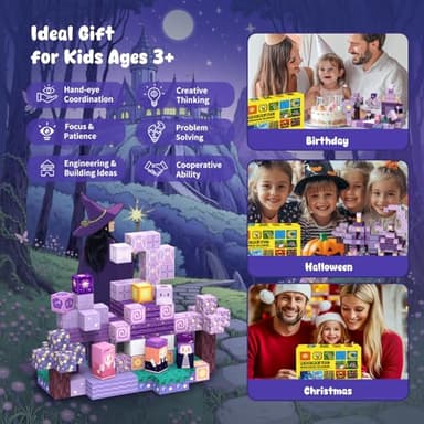 tinytrek Magnetic Blocks-120PCS Ocean Quest Set，Magnetic Building Blocks Kids Toys for Ages 3 4 5 6 7 8-13 Birthday Gifts，STEM Montessori Sensory Toys for 3+ Years Old Boys & Girls - Image 4