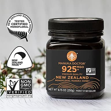 MANUKA DOCTOR - MGO 925+ Manuka Honey Monofloral, 100% Pure New Zealand Honey. Certified. Guaranteed. RAW. Non-GMO (8.75 oz) - Image 6