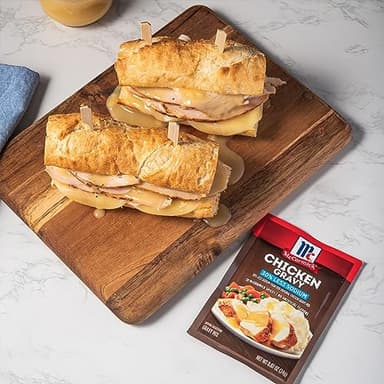 McCormick 30% Less Sodium Chicken Gravy Mix, 0.87 oz (Pack of 12) - Image 6