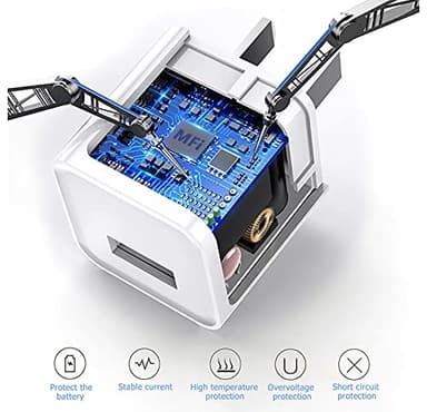 USB Wall Charger,Small iPhone Charger Box,Travel Plug Cube 5W Power Adapter for iPhone SE 2020/12 Pro Max/11 Pro Max/XR/X/8 Plus/7/6S/6S/6/5,Galaxy S7/S6/S5 Edge,LG,HTC,Huawei,Moto,Kindle - Image 9