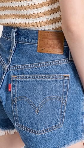 Levi's Women's Premium 501 Original Shorts, Athens Mid Short, 28 - Image 5