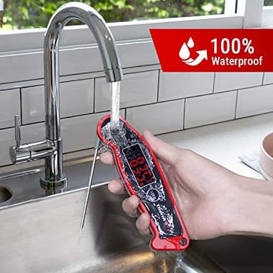 ThermoPro TP19 Waterproof Digital Meat Thermometer for Grilling with Ambidextrous Backlit & Thermocouple Instant Read Kitchen Cooking Food Thermometer for Candy Water Oil BBQ Grill Smoker - Image 3