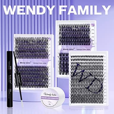 Lash Bond and Seal for Eyelash Cluster: Wendy, Using at Home, 2 in 1 Glue, DIY, Strong & Flexible Hold, 5ml Black Bond, 5ml Clear Seal - Image 7
