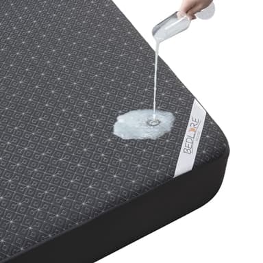 BEDLORE Queen Mattress Protector, Waterproof Noiseless Mattress Cover with Deep Pocket for 6-18 inches Mattress, Soft Breathable Mattress Pad Machine Washable (Dark Gray) - Image 8