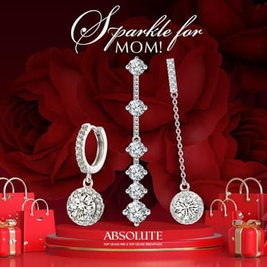 ABSOLUTE Moissanite Drop Earrings for Womens S925 Sterling Silver Linear Earrings Hypoallergenic Star Shape Dangle Earrings Studs for Women Birthday Gift With Certificate - Image 8