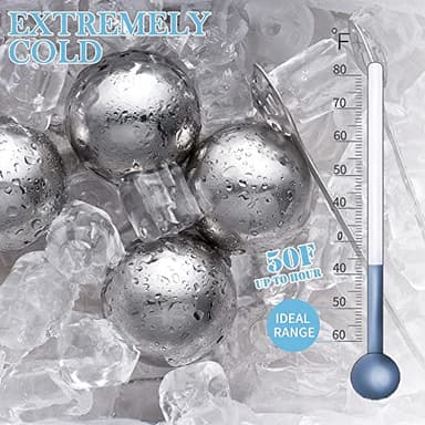 Whiskey Balls Reusable 55mm, Bourbon Gifts for Men Stocking Stuffers, Whiskey Ice Stones with Tongs, for Dad Who Has Everything, Anniversary Birthday Gifts for Boyfriend Grandpa Him Husband from Wife - Image 8
