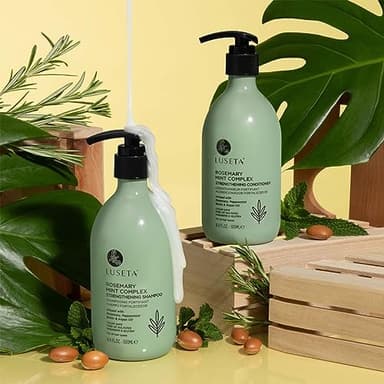 Luseta Rosemary Mint Strengthening Shampoo and Conditioner Provide Nourishment & Smoothness for Thin Hair,Reduce Frizz and Add Shine for All Hair Types 16.9oz×2 - Image 4