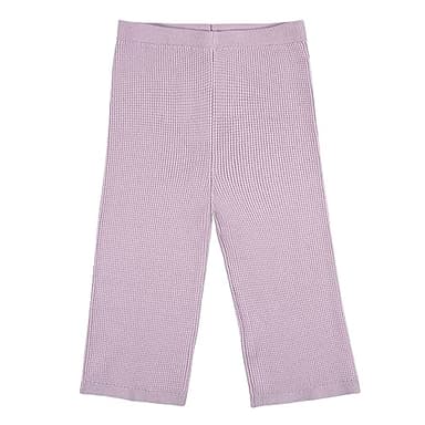 Gerber Baby Girls Toddler Sweater Knit Top and Cropped Pant Set, Lavender, 12 Months - Image 2