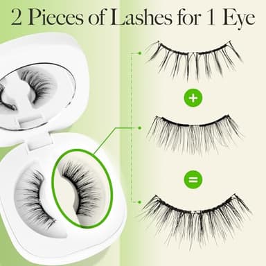 LASHVIEW Upgrade Soft Magnetic Eyelashes with Applicator, Reusable Magnetic Lashes Natural Look, No Glue Needed, Windproof & Waterproof for All-Day Comfort (L01) - Image 7