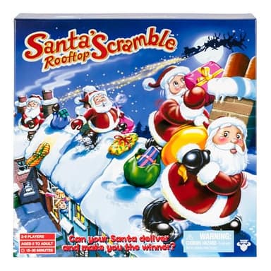 Santa's Rooftop Scramble is A Family Board Game Full of The Magic of Christmas Where Players Act As Santa, Collect and Deliver Presents to The Right Houses, for 2-6 Players, Ages 5+ - Image 1