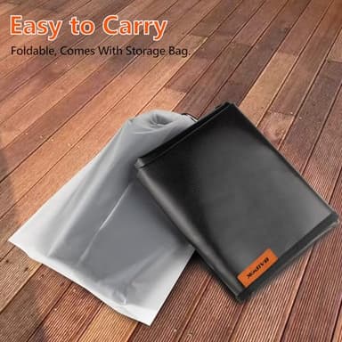 48 x 36 Inch Under Grill Mat for Outdoor Grill, Double-Sided Fireproof Deck and Patio Protector, BBQ and Fire Pit Mat, Outdoor Grill Accessory, Oil-Proof Waterproof - Image 6