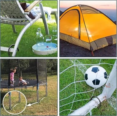 Eurmax USA Ground Anchors, Heavy Duty Ground Stakes, Trampoline Stakes, Tent Stakes Anchor Kit for High Wind, 12” Galvanized Steel Rebar Stakes, Metal Stakes, Trampoline Accessories,Pack of 8(Black) - Image 5