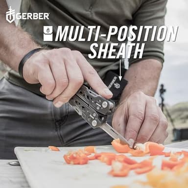 Gerber Gear Truss 17-in-1 EDC Needle Nose Pliers Multi tool - includes Pocket Knife, Screwdriver, and Bottle Opener Accessories - Gifts for Men, Fishing and Camping Gear - Gray with Standard Sheath - Image 7
